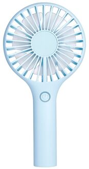 Handheld Mini Ventilator Met Base Home Slaapkamer Desktop Kleine Ventilator Usb Oplaadbare Draagbare Ventilator Derde Versnelling Windsnelheid blauw