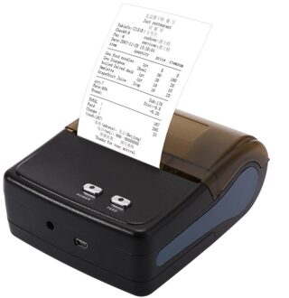 Handheld Pocket 58Mm Bluetooth Label Printer Voor Pakket uk plug