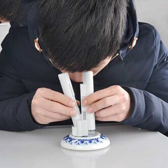 Handheld Pocket Microscoop 80X 100X Mini Draagbare Microscoop Led Light Opvouwbare Sieraden Vergrootglas Vergrootglas Loep Microscopio