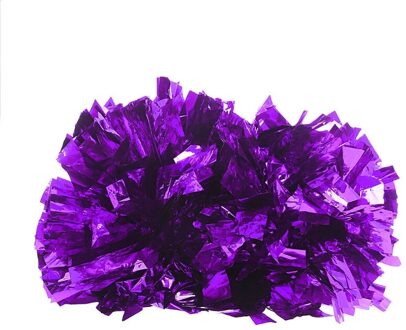 Handheld Pom Poms Cheerleader Cheerleading Cheer Dance Party Decor G32E zilver