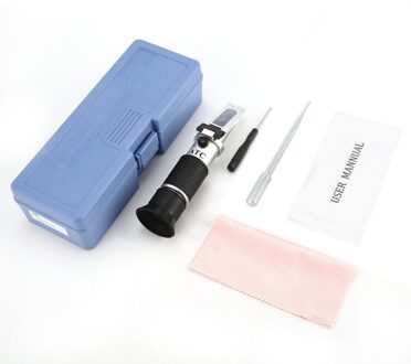 Handheld Refractometer Ethyleen Glycol Antivries Batterij Vloeistof Inhoud Koelvloeistof Cleaner Meter Mini ATC Meten Tester