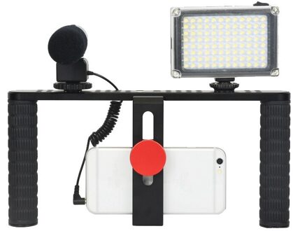 Handheld Stabilizer Stand Telefoon Kooi Filmmaken Case Mobiele Telefoon Fotografie Video Follow-Up Stand Voor Iphone Android