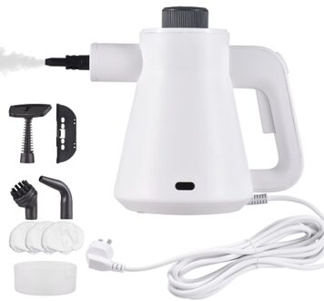 Handheld Steam Cleaner 1000W Powerful 3.5 Bar High Temperature Pressurized Cleaner with Safety Lock and 7 Accessories Kit Multi-Surface Chemical-Free Handheld Steamer for Kitchen Furniture Window Bathroom Car Detailing