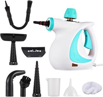 Handheld Steam Cleaner 1050W High Temperature Pressurized Steam Cleaning Machine with 9PCS Accessory Portable Multifunction Steamer for Kitchen Sofa Bathroom Car Window