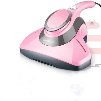 Handheld Stofzuiger Stof Veegmachine Bed Mijt Collector Mini Uv Sterilisator Matras Acarus Doden Catcher Aanzuiger Eu Ons Roze / VS