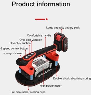 Handheld Tiles Vibrators Electric Tiling Tiles Machine Tile Installation Tool Suction Cup Automatic Floor Vibrators Tile Installation Leveling Tool