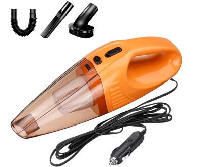 Handheld Vacuüm 12V Krachtige Cyclone Zuigkracht Draagbare Mini Stofzuiger Voor Auto Auto Thuis Huisdier Haar Cleaning Tools Nat droog Gebruik geel