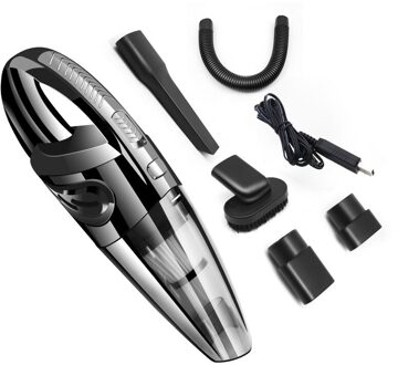 Handheld Vacuüm Draadloze Krachtige Cycloon Zuig Draagbare Oplaadbare Stofzuiger 6053 Quick Charge Voor Auto Thuis Huisdier Haar zwart