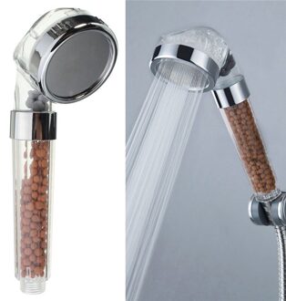Handheld Waterbesparende Douchekop Bad Douche Nozzle Sprinkler Sproeier Filter Transparant Hand Douchekop Douchekop