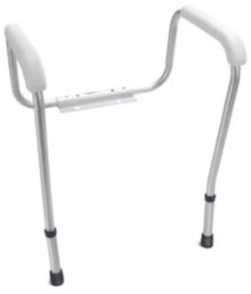 Handicare toiletsteun met hulppoot, wit
