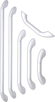 Handicare Wandbeugel Handicare Linido Recht Aangepast Sanitair 45,7 cm Wit