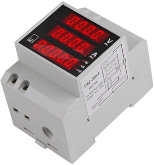 Handig D52-2048 Din Rail Ampèremeter Voltmeter Current Meter Multi-Functionele Praktische Led Display Power Energy Meter