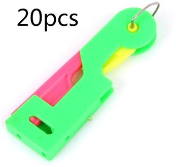 Handig Duurzaam Naald Threader Draagbare Automatische Naaldinrijger Te Gebruiken Naaien Gereedschap Willekeurige Kleuren 20stk willekeurig kleur