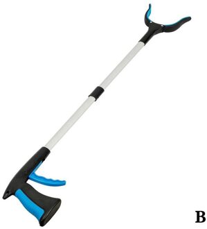 Handig Opvouwbare Kattenbakvulling Reachers Pickers Pick Grabber Extender Vuilnis Pick Up Gripper Gereedschap Up Picker Inklapbare T A7W6 B-blauw