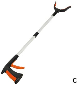 Handig Opvouwbare Kattenbakvulling Reachers Pickers Pick Grabber Extender Vuilnis Pick Up Gripper Gereedschap Up Picker Inklapbare T A7W6 C-oranje
