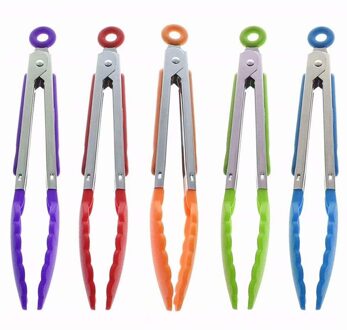 Handig Presenteren Tong Salade Brood Presenteren Tong Non-stick Keuken Barbecue Grillen Koken Tong Met Joint Lock 9duim