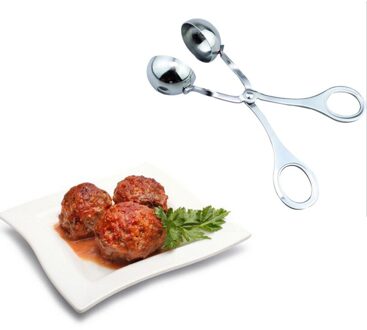 Handig rundvlees Gehaktbal Maker Rvs Gevulde Gehaktbal Clip DIY Vis Vlees Rijst Bal Maker