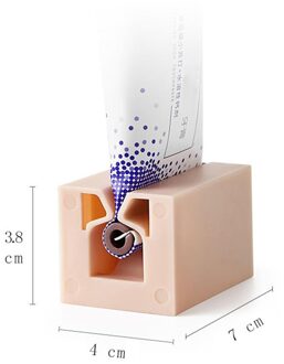 Handig Tandpasta Dispenser Creatieve Pp Plastic Tube Tandpasta Squeezer Met Reel Huishoudelijke Badkamer Accessoires