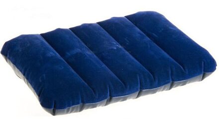 Handig Ultralight Opblaasbare Pvc Nylon Air Kussen Slaap Kussen Reizen Slaapkamer Wandelen Strand Auto Vliegtuig Hoofd Rest Ondersteuning Blauw