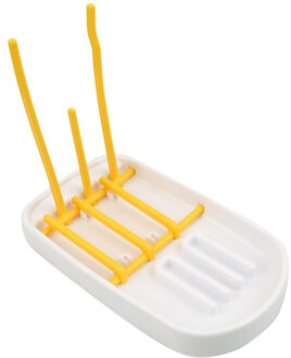 Handige Baby Fles Droger Rack Multifunctionele Antibacteriële Opknoping Cleaning Droogrek Plank Keuken Voeden Houder Te blauw