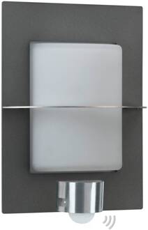 Handige buitenwandlamp Adelina met bewegingssensor antraciet, wit, zilver