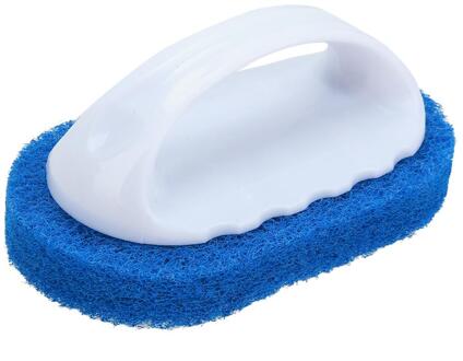 Handige Spons Ovale Borstel Verf Toepassing Penselen Multi-Functionele Plastic + Spons Household Cleaning Tools Blauw