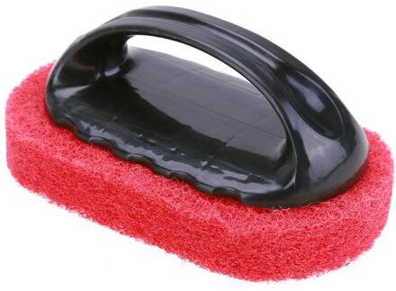 Handige Spons Ovale Borstel Verf Toepassing Penselen Multi-Functionele Plastic + Spons Household Cleaning Tools wijn rood