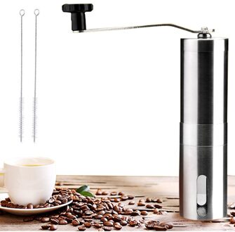 Handkoffiemolen Kant Staal Keramiek Kern Koffie Slijpen Hand Molen Cafe Burr Mill Grinder Keramische Maïs Koffie Machine