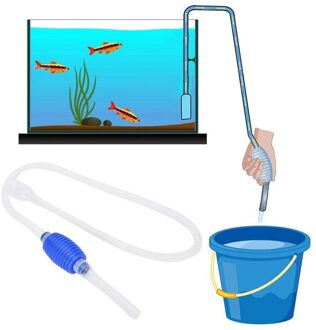 Handleiding Aquarium Water Changer Schoonmaken Aquarium Tool Aquarium Water Changer Aquarium Cleaner Sifon Pomp Handleiding Aquarium