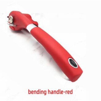 Handleiding Blikopener Rvs Flesopeners Professionele Ergonomische Potten & Tin Opener Voor Blikjes Keuken Gereedschap rood