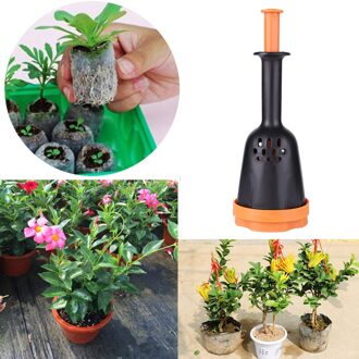 Handleiding Bodem Blocker Plastic Handheld Bodem Blok Maker Plant Bodem Blokkeren Tool Voor Zaailingen Starten Kas Tuin Accessor