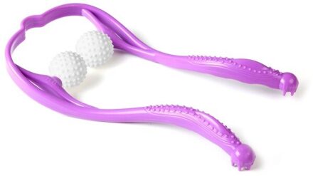 Handleiding Cervicale Wervelkolom Nek Schouder Body Hals Roller Massage Therapie Pijn Relief Ontspanning Gezondheidszorg Tool paars