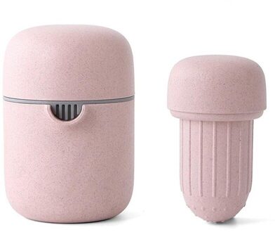 Handleiding Citroen Juicer Cup Mini Tarwe Stro Watermeloen Citrus Oranje Fruitpers Hand Druk Fruit Mixer Machine Keuken Tool roze