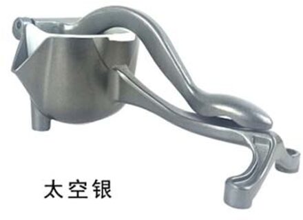 Handleiding Fruitpers Aluminium Hand Druk Sap Granaatappel Oranje Citroen Suikerriet Keuken Juicer Tool ruimte zilver