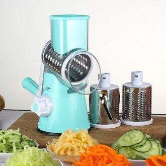Handleiding Groente Cutter Slicer Keuken Accessoires Multifunctionele Ronde Mandoline Slicer Aardappel Kaas Keuken Gadgets Bruin