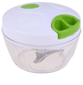 Handleiding Groente Fruit Chopper Cutter Processor Chopper Knoflook Cutter Fruit Twist Shredder Vlees Crusher Keuken Accessoires 12.5x8.5x8CM wit