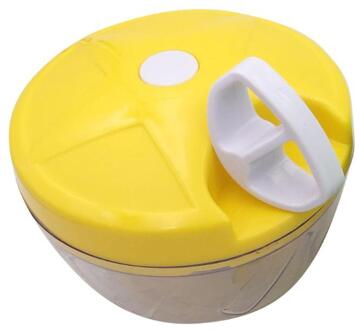 Handleiding Groente Fruit Chopper Cutter Processor Chopper Knoflook Cutter Fruit Twist Shredder Vlees Crusher Keuken Accessoires 12.5x9CM geel