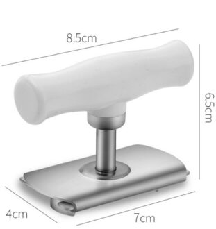 Handleiding Kan Jar Opener Rvs Opener Verstelbare 1-4 Inches Cap Deksel Openers Tool Keuken Gadgets wit paars