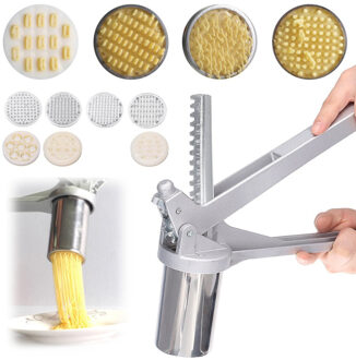 Handleiding Noodle Maker Druk Pastamachine Crank Cutter Vruchten Juicer Kookgerei Met 7 Drukken Noodle Mallen Maken Keukengerei