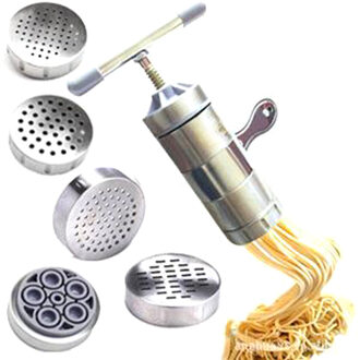 Handleiding Noodle Maker Druk Pastamachine Crank Cutter Vruchten Juicer Kookgerei Met Drukken Moulds Maken Spaghetti Keukengerei 6stk