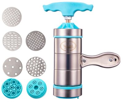Handleiding Noodle Maker Maken Spaghetti Keukengerei Handleiding Noodle Maker Druk Pastamachine Crank Cutter Vruchten Juicer Kookgerei Blauw