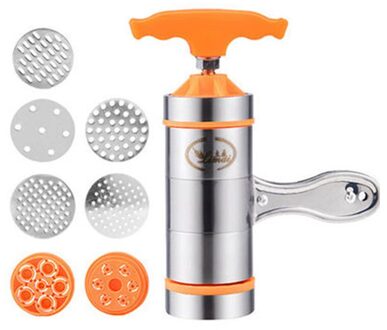 Handleiding Noodle Maker Maken Spaghetti Keukengerei Handleiding Noodle Maker Druk Pastamachine Crank Cutter Vruchten Juicer Kookgerei oranje