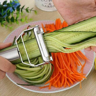 Handleiding Plantaardige Slicer Chopper Slicer Citroen Kaas Rasp Roestvrij Staal Chips Snijder Handheld Keuken Tool