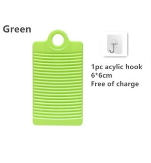 Handleiding Plastic Wasbord Dikker Antislip Hand Wassen Boord Kleren Huishouden Wasserij Stomerij Voor Badkamer Accessoires groen