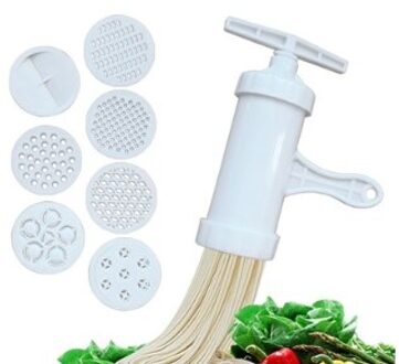 Handleiding Roestvrij Staal Noodle Persmachine Crank Snijmachine Fruit Juicer Kookgerei Maken Spaghetti Gereedschappen WY411 ABS 7 Mold