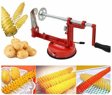 Handleiding Roestvrij Staal Zoete Aardappelen Machine Aardappel Slicer Aardappel Spiraal Snijder Voor Keuken Tool