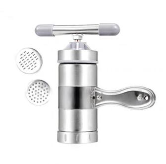 Handleiding Rvs Noodle Maker Druk Pastamachine Crank Cutter Vruchten Juicer Maken Spaghetti Keuken Tool Pasta Tool 2 Moulds