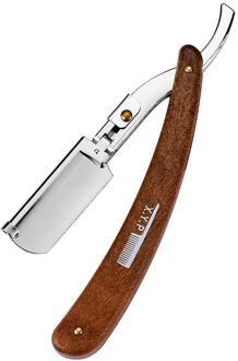 Handleiding Scheerapparaat Professionele Straight Edge Rvs Scherpe Kapper Razor Folding Scheren Scheermes Ontharing Tool Professionele zilver