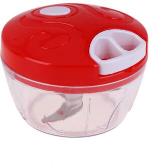 Handleiding Voedsel Chopper Huishoudelijke Groente Chopper Shredder Multifunctionele Keukenmachine Vlees Machine Crusher Rood