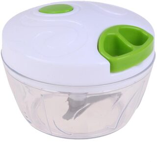 Handleiding Voedsel Chopper Huishoudelijke Groente Chopper Shredder Multifunctionele Keukenmachine Vlees Machine Crusher wit